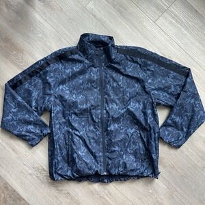 Athleta Women Sightseer Lace Blue Jacket‎ Size Large UPF Water Repellent Outdoor